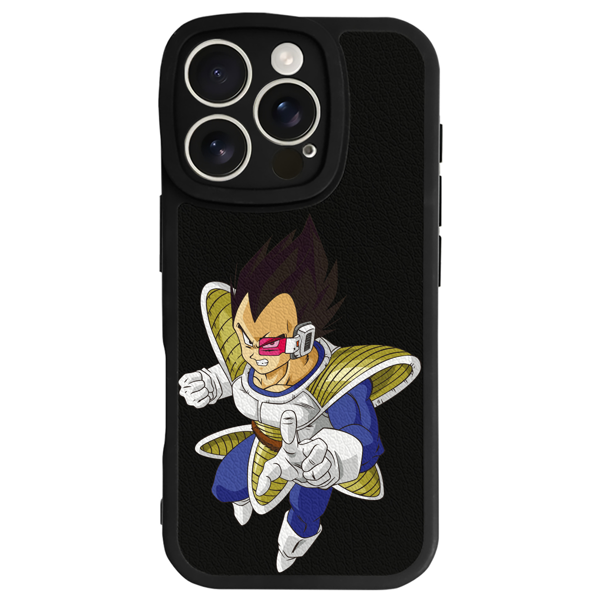 （画像用） ドラゴンボール ベジータ四世（Bejīta Yonsei）DRAGON BALL Vegeta IV 【iPhone 16シリーズ対応】シリコンスマホケース（レザー調） 材質：シリコン